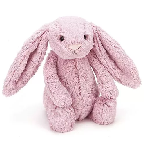 Jellycat Knuffelkonijn Bashful Bunny Tulip Pink - S - 18 Cm 3 Jellycat Knuffelkonijn Bashful Bunny Tulip Pink - S - 18 Cm