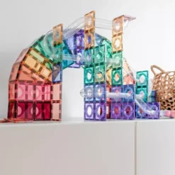 Connetix Magnetische Tegels Knikkerbaan - Pastel - 106st -Speelgoedwinkel connetix knikkerbaan pastel 106st 10