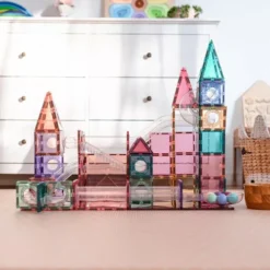 Connetix Magnetische Tegels Knikkerbaan - Pastel - 106st -Speelgoedwinkel connetix knikkerbaan pastel 106st 7