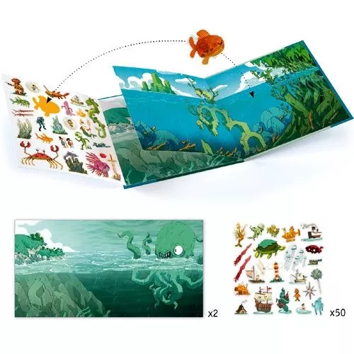 Djeco Stickerboek In De Zee 4 Djeco Stickerboek In De Zee - Afbeelding 2