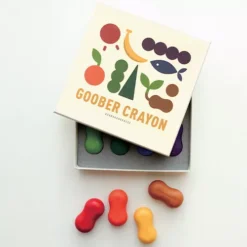 Goober Waskrijtjes Pindavorm - 8st -Speelgoedwinkel goober waskrijtjes peanut 8st 5