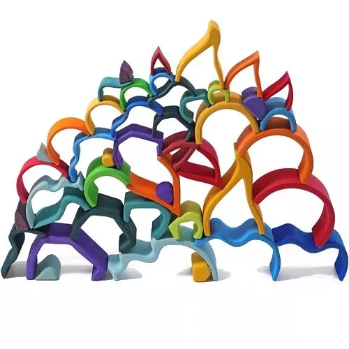 Grimm's Vormenset Element Vuur - Klein 4 Grimm's Vormenset Element Vuur - Klein - Afbeelding 2