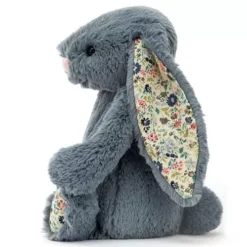 Jellycat Knuffelkonijn Bashful Blossom Dusky Blue - S - 18 Cm -Speelgoedwinkel jellycat knuffelkonijn bashful blossom dusky blue s 18 cm 4