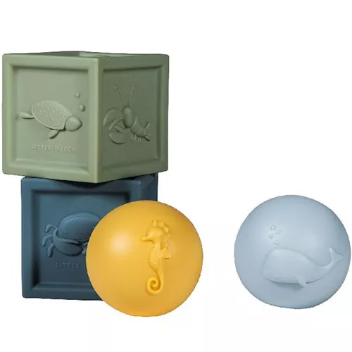 Little Dutch Sensorische Blokken En Ballen - Ocean - 4st
