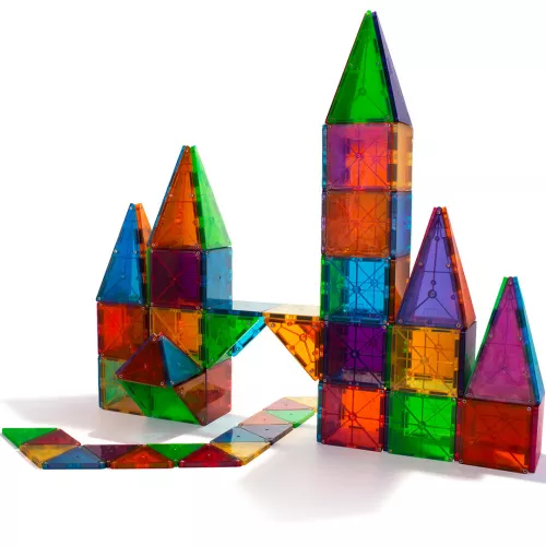Magna-tiles Magnetische Tegels Clear Colors - 100st - Afbeelding 5