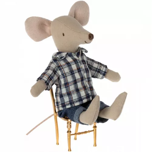 Maileg Knuffelmuis Vader Geruite Blouse - 15 Cm 5 Maileg Knuffelmuis Vader Geruite Blouse - 15 Cm - Afbeelding 3