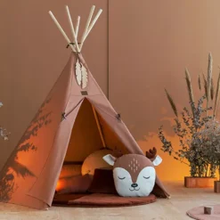 Nobodinoz Tipi Wigwam Nevada - Sienna Brown -Speelgoedwinkel nobodinoz tipi wigwam nevada sienna brown 1