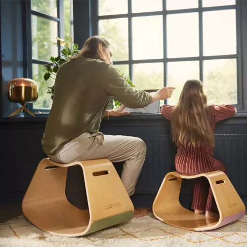 Wobbel Big Up Met Vilt - Lucht Blauw 4 Wobbel Big Up Met Vilt - Lucht Blauw - Afbeelding 2